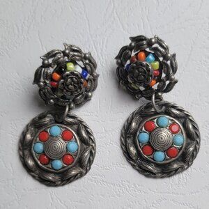 Metal Multicolor Earrings